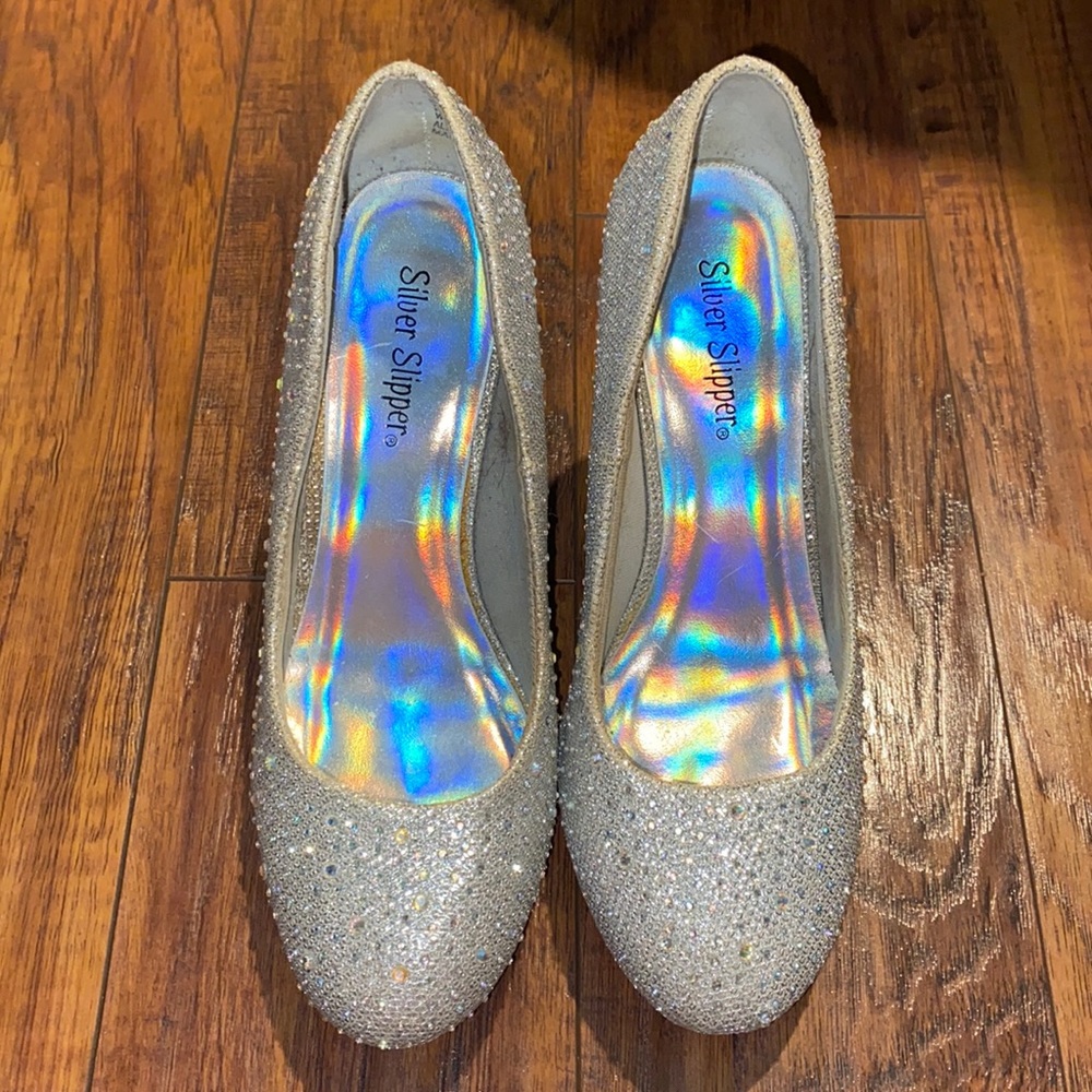 Glitter high heels